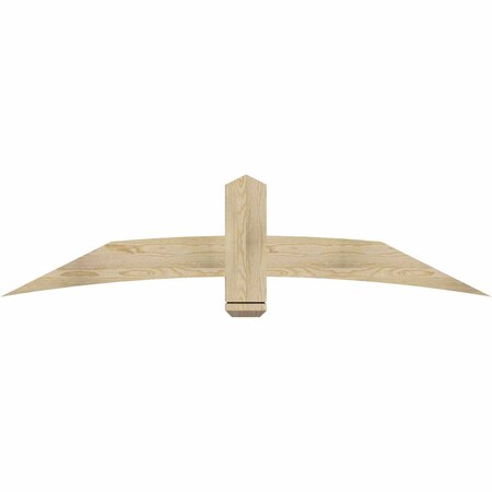 Ekena Millwork Bellingham Rough Sawn Timber Gable Bracket, Douglas Fir, 72"W x 18"H x 2"D x 6"F, 6/12 Pitch GBW072X18X0206BEL00RDF